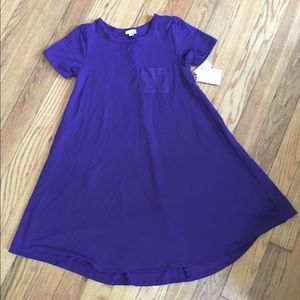 NWT Lularoe size XS Carly dress, beautiful purple!